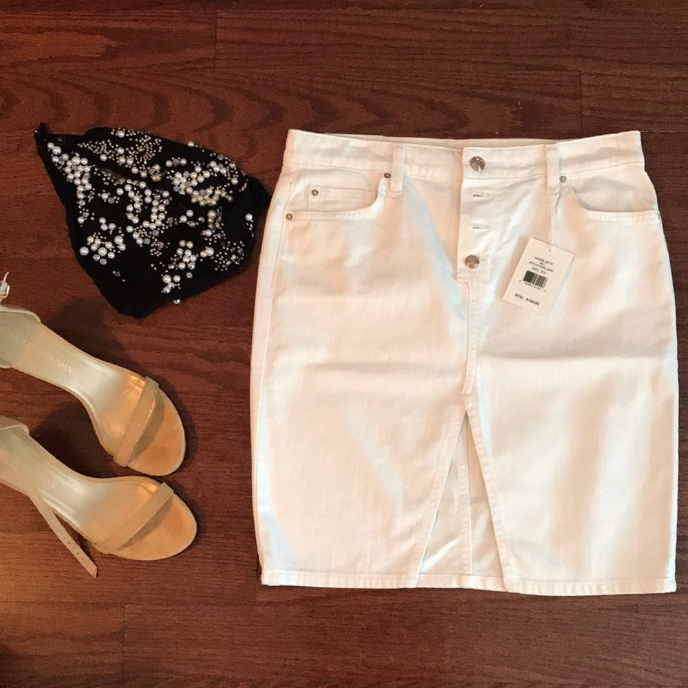 Joe’s Jeans NWT White Denim Mini Skirt